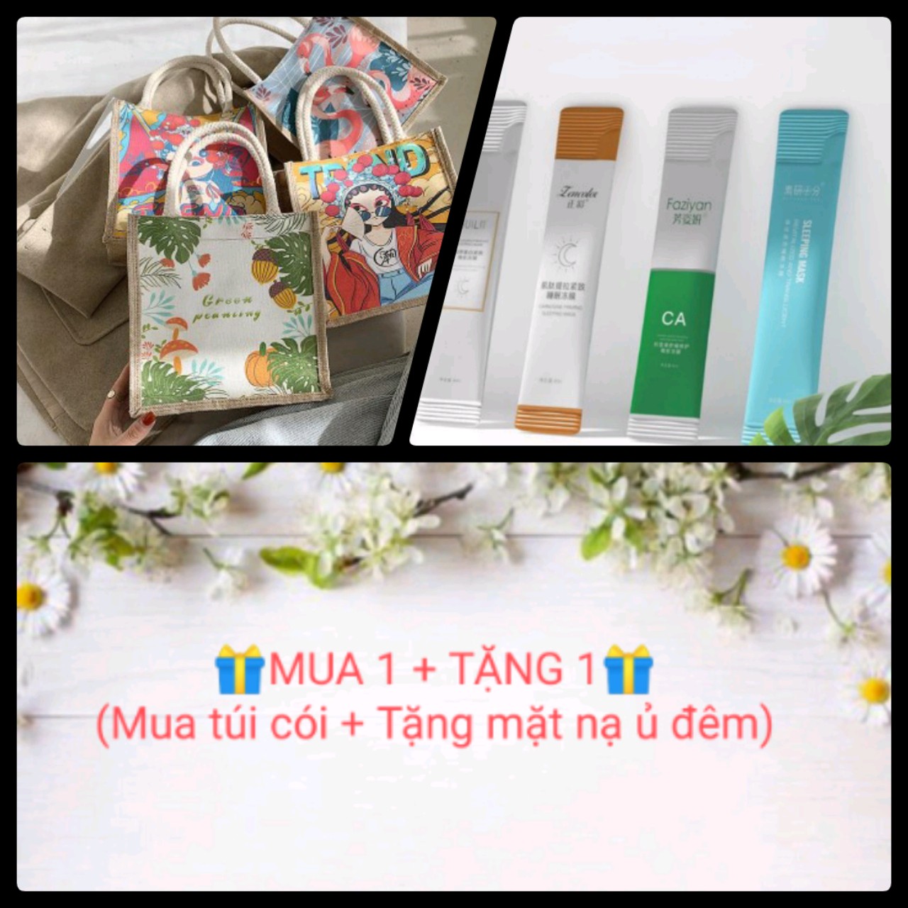 Túi cói mini túi tiện ích dễ thương đi biển đi chơi đi học nhỏ gọn - TC01