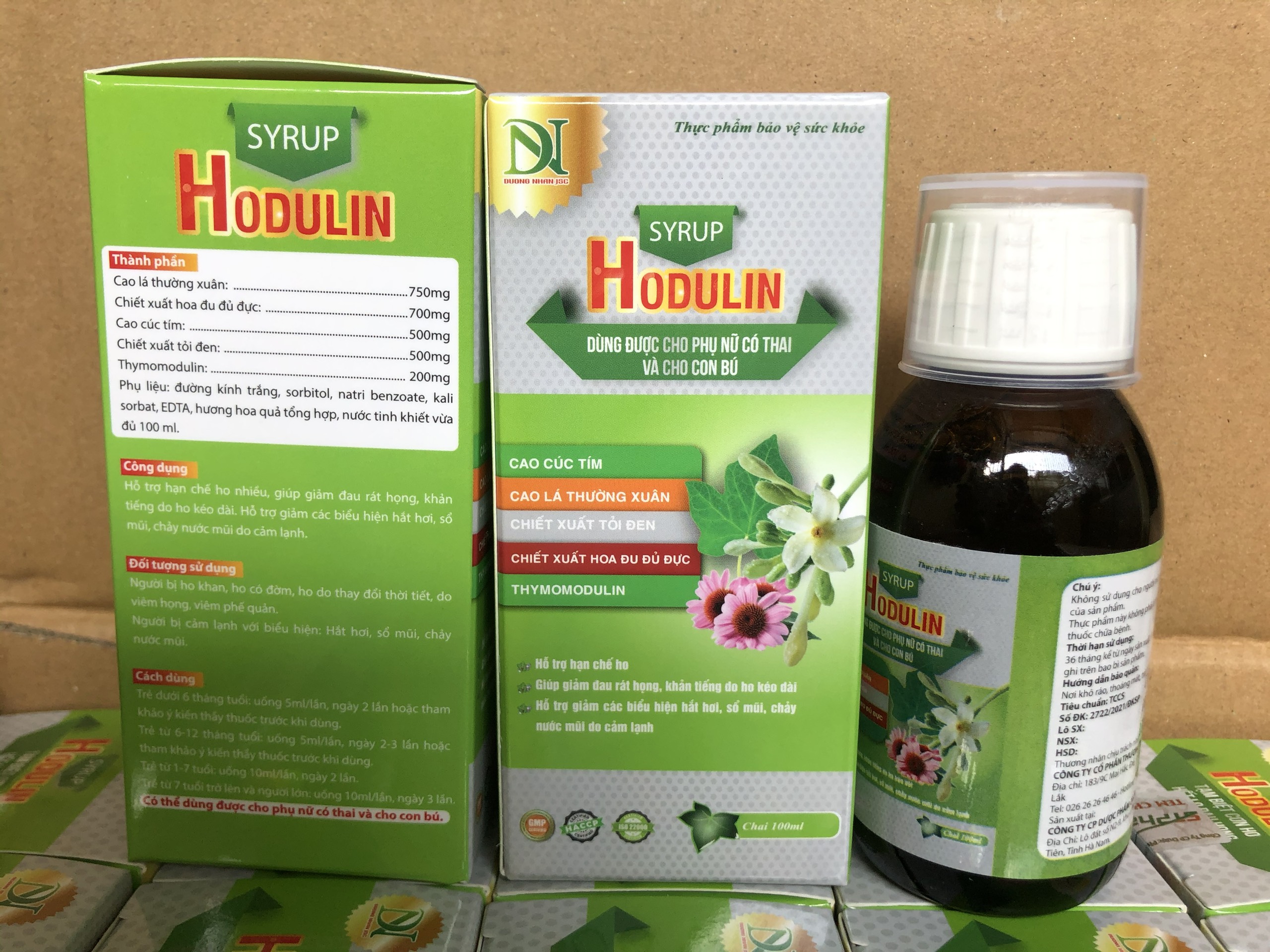 Siro ho HODULIN (chai 100ml)