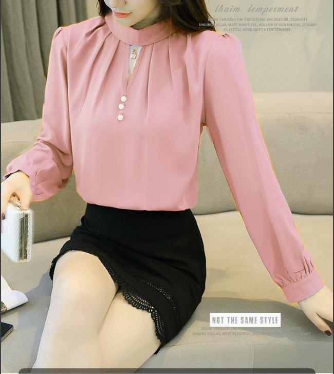 Áo Cổ Lọ Ba Nút Phong Cách Hàn Quốc Cực Hot