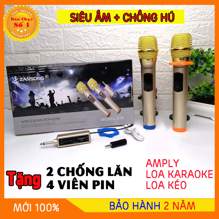 >> BÁO GIÁ ADBỘ 1 MICRO KARAOKE CÓ DÂY CỰC HAY, HÚT ÂM TỐT - VỎ HỢP KIM SƠN TĨNH ĐIỆN CHỐNG RƠI VỠ, MODEL K370 - CHÍNH HÃNG | Shopee Lazada Sendo Tiki mới nhất 156 2 Micro Không Dây - Micro Karaoke Không Dây Wireless ZANSONG S28 Hát Cực Hay - Hút Âm Cực Tốt - Chống Hú - ĐỔI TRẢ TRONG 07 NGÀY