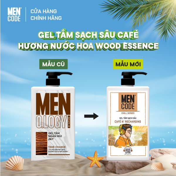 Gel Tắm Nam Mencode Hương Nước Hoa Cao Cấp 630ml