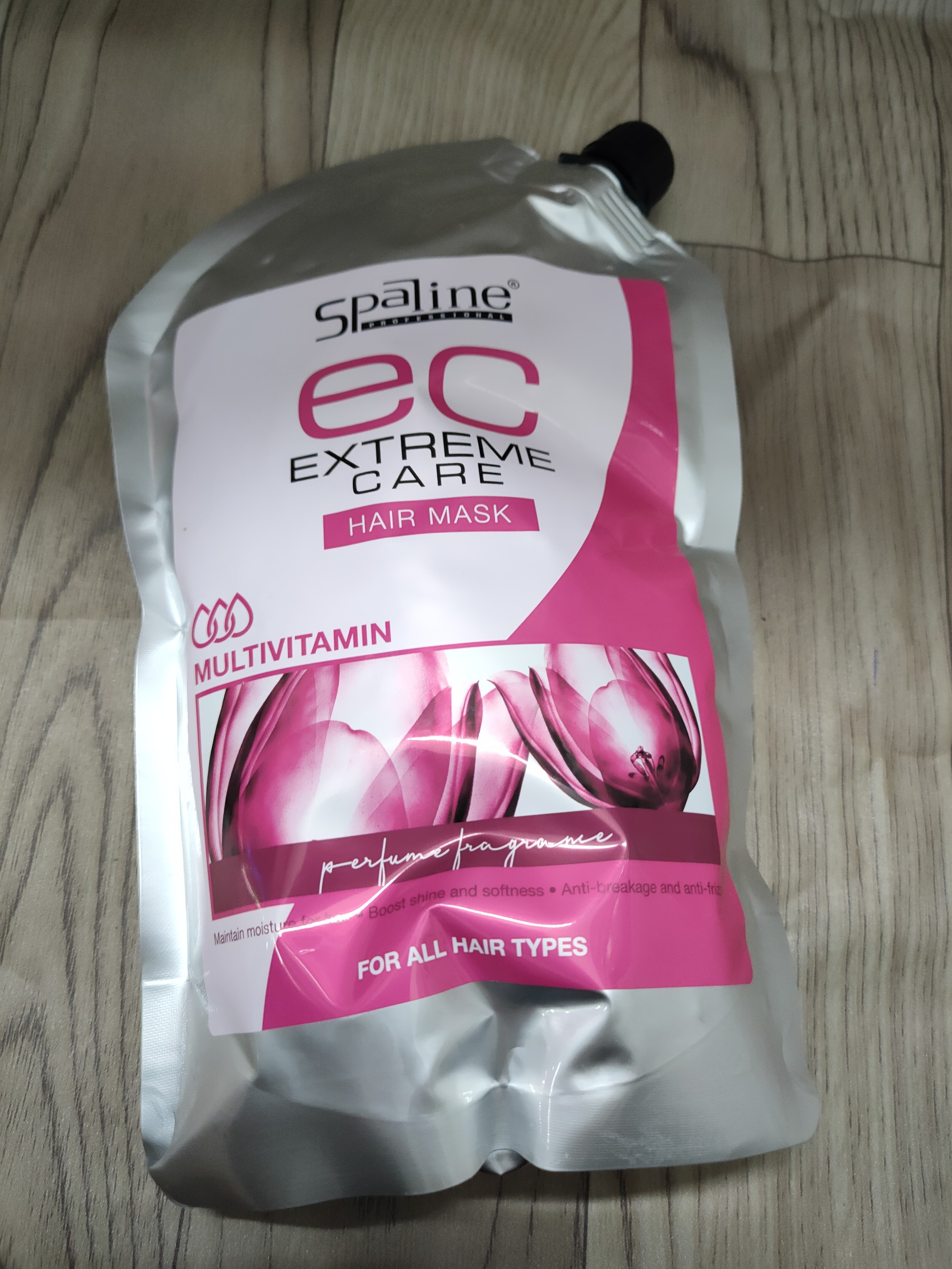 Mặt nạ chăm sóc tóc Spaline EC dạng túi 850ml màu hồng