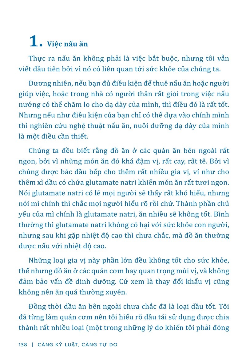 Càng Kỷ Luật, Càng Tự Do