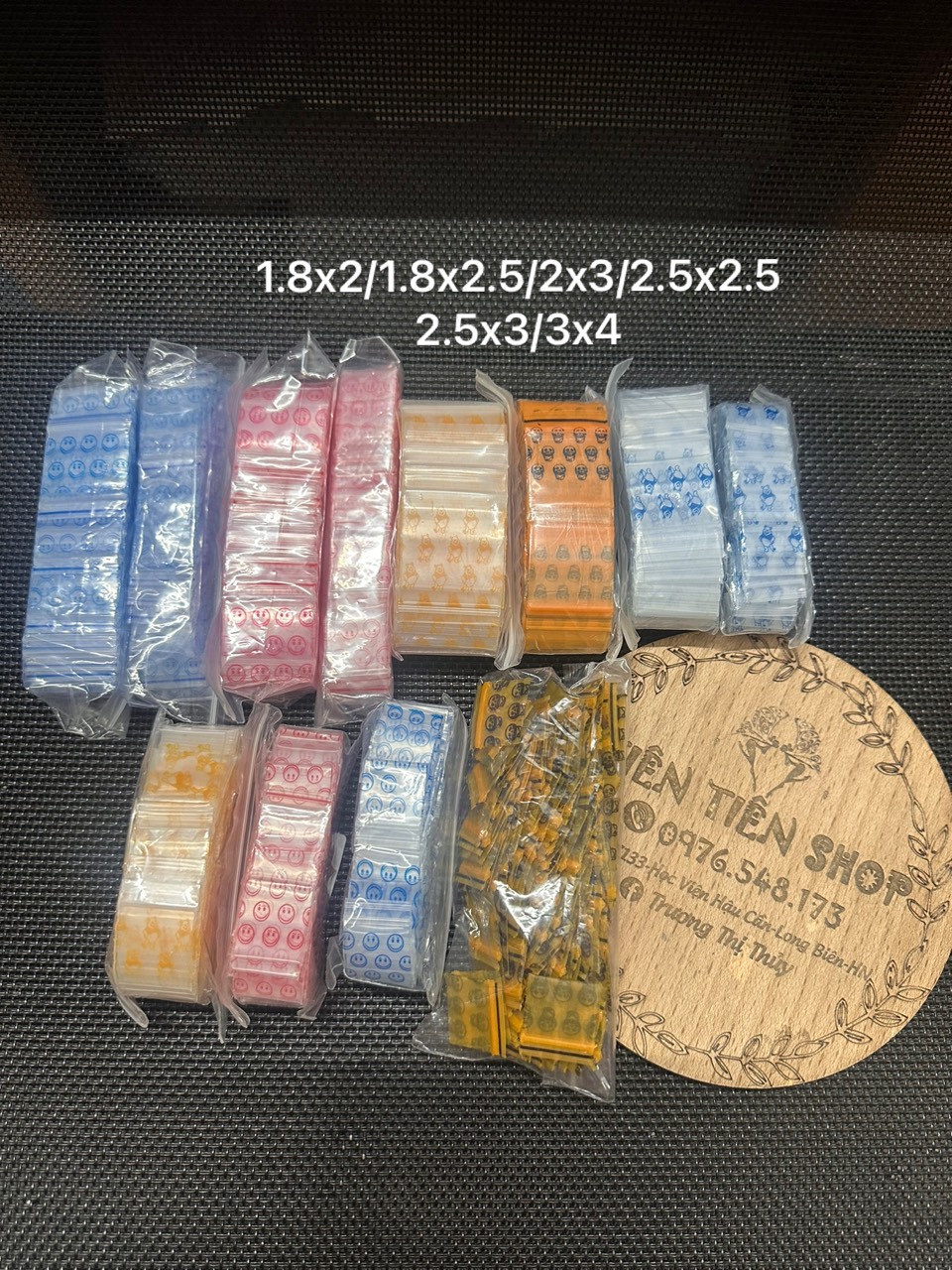 Gói 100c Túi zip mini nhiều họa tiết chọn size, túi zip nhỏ đựng dồ tránh thất lạc tientienshop