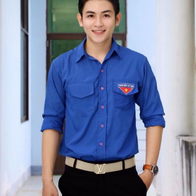 Combo Mũ và Áo đoàn thanh niên việt nam dài tay chất đẹp size M