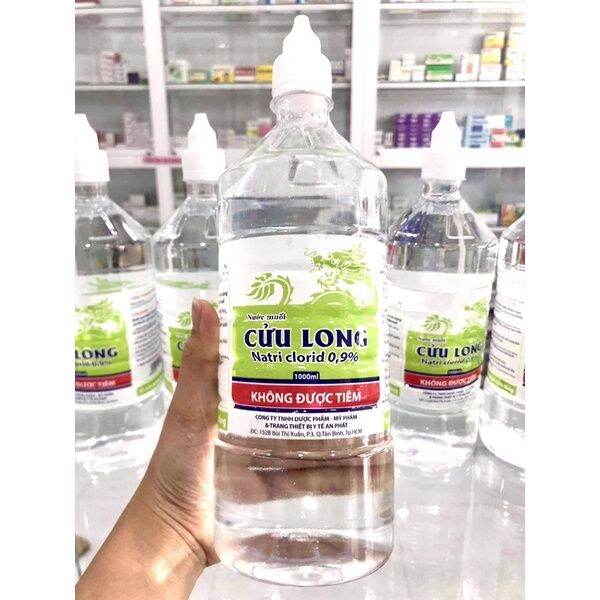 Nước Muối Súc Miệng Cửu Long Chai 1000ml.