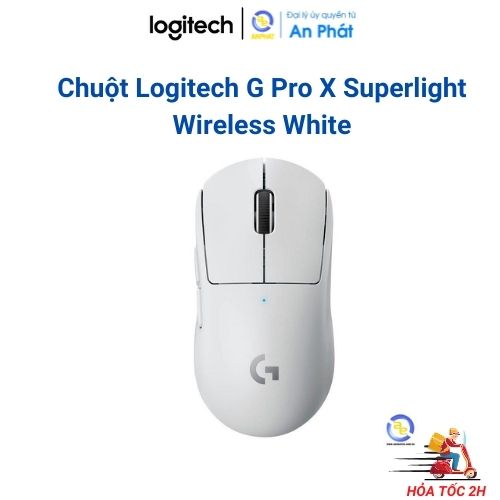 Chuột Logitech G Pro X Superlight Wireless White không dây