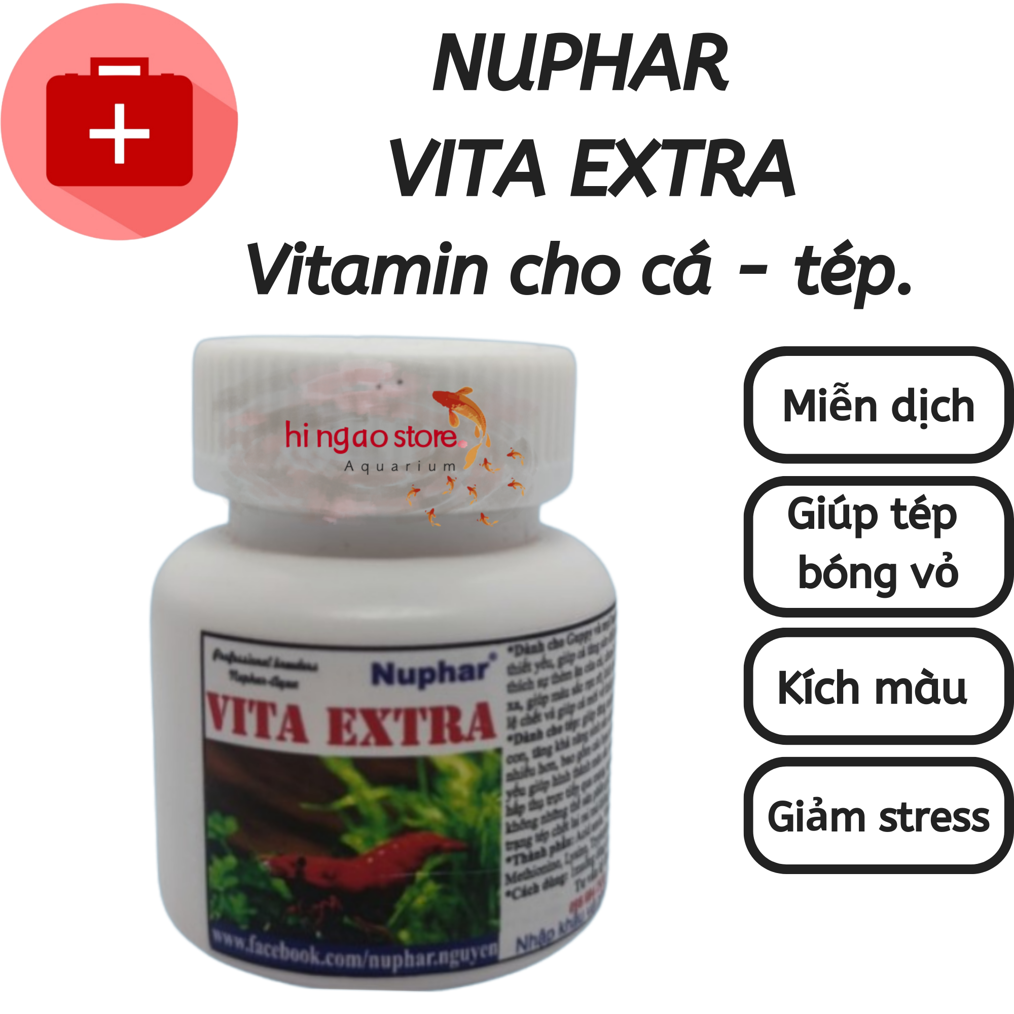 Nuphar Vita extra supplement vitamin for fish clove-products help fish health | hingaostore.