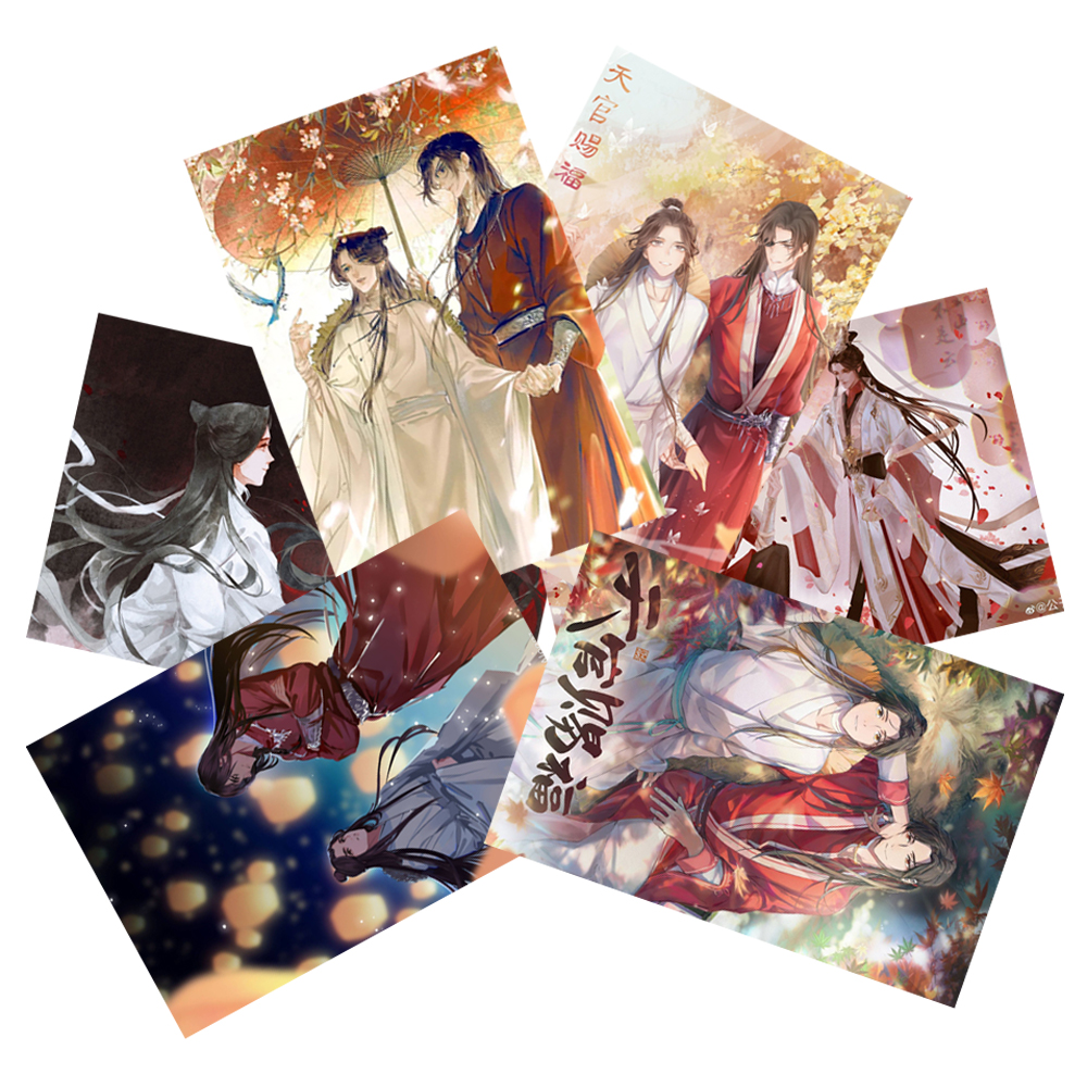 Tranh Poster SET 3-6 tấm Thiên Quan Tứ Phúc 21cmx30cm ảnh khác nhau