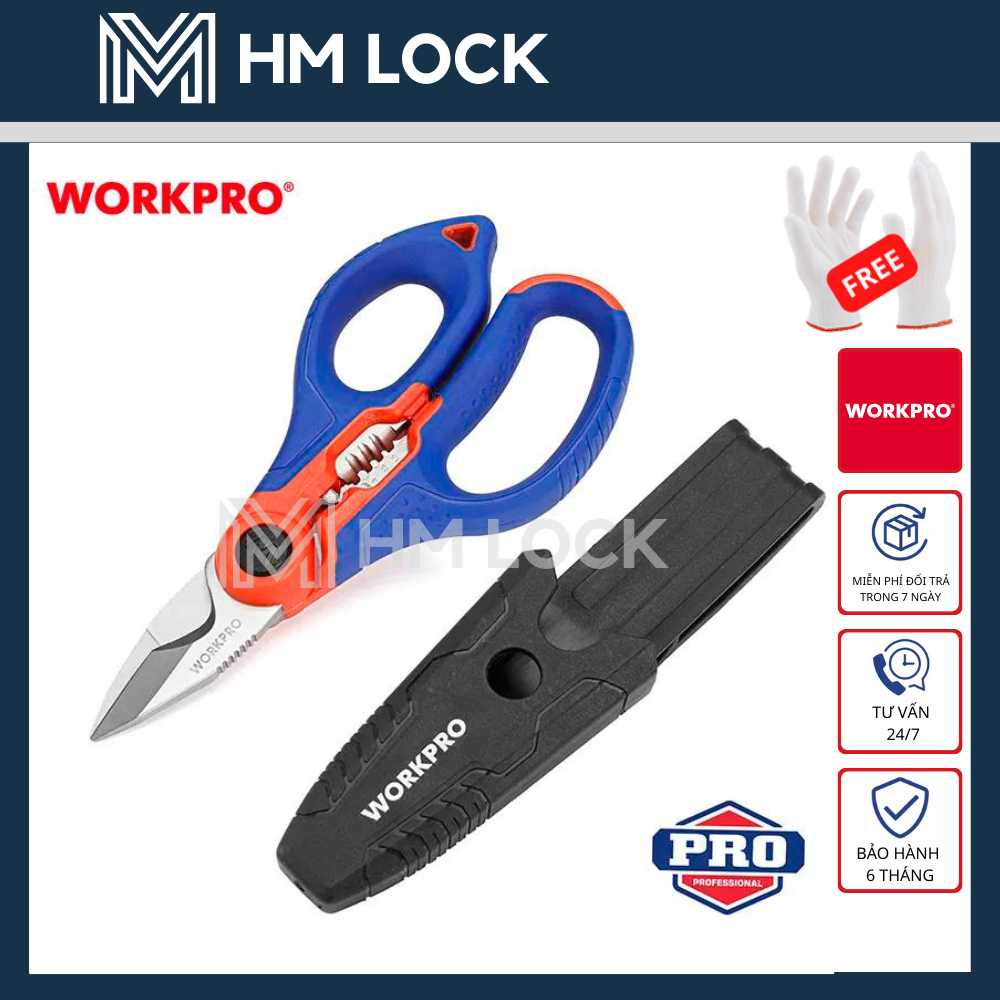 Kéo thợ điện workpro - hàng chính hãng - wp294003