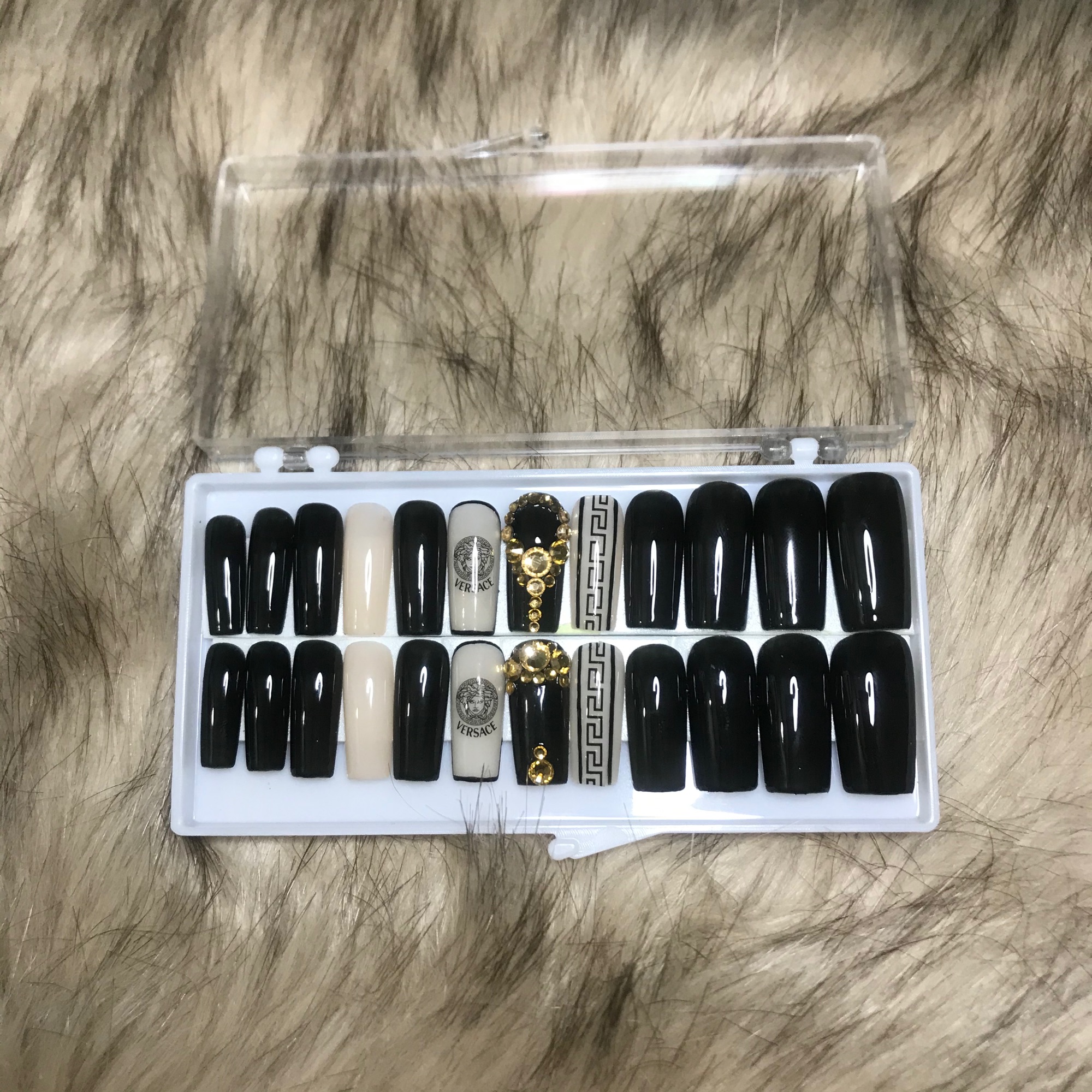 Móng tay giả Nail thiết kế Nailbox bộ 24 móng (hình thật)