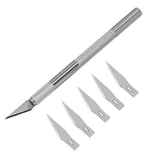 Dao trổ cán Bạc 6 lưỡi