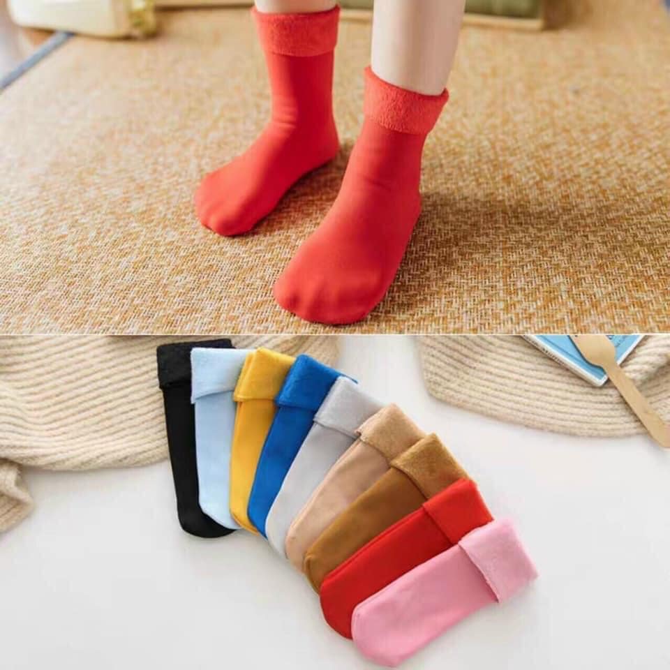 Combo 10 Tất lót lông cao cổ Phong Cách Hàn Quốc Cho Bé , Vớ trẻ em,Tất lót lông cho bé loại đẹp,Tất đại hàn,Tất trẻ em,Tất lót lông cho bé trai và bé gái đều đi được,Tất nam,nữ