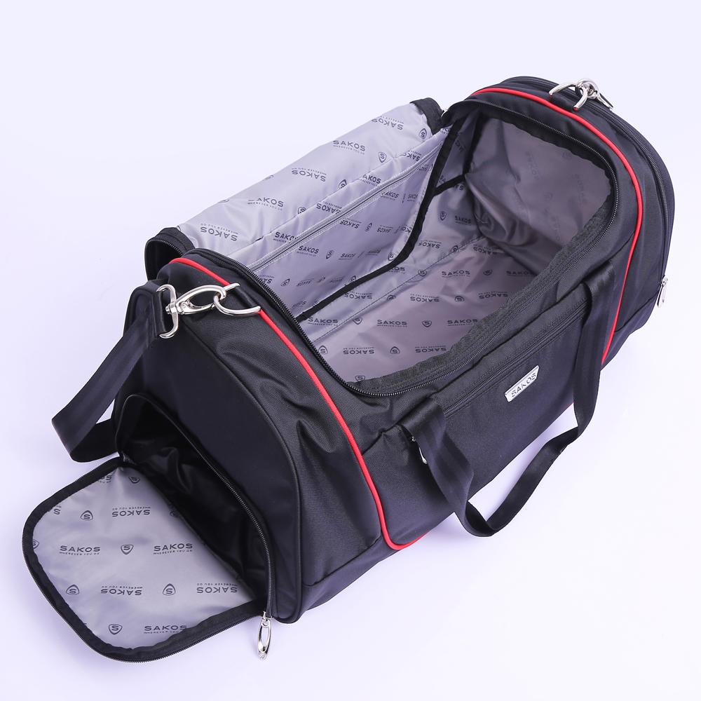 Sakos Vigor Travel Bag - Water-Repellent Polyester Fabric, Separate Shoe Compartment, Maximum Load Capacity 30kg