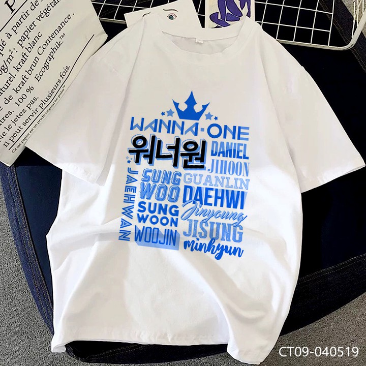 Áo thun nam nữ Wanna One Kpop