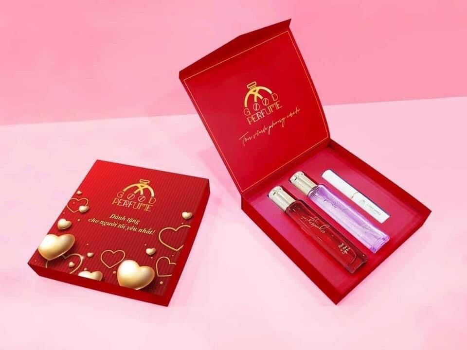 Set 2 nước hoa good girl 20ml + son dưỡng ( nước hoa 2 mùi ngẫu nhiên )