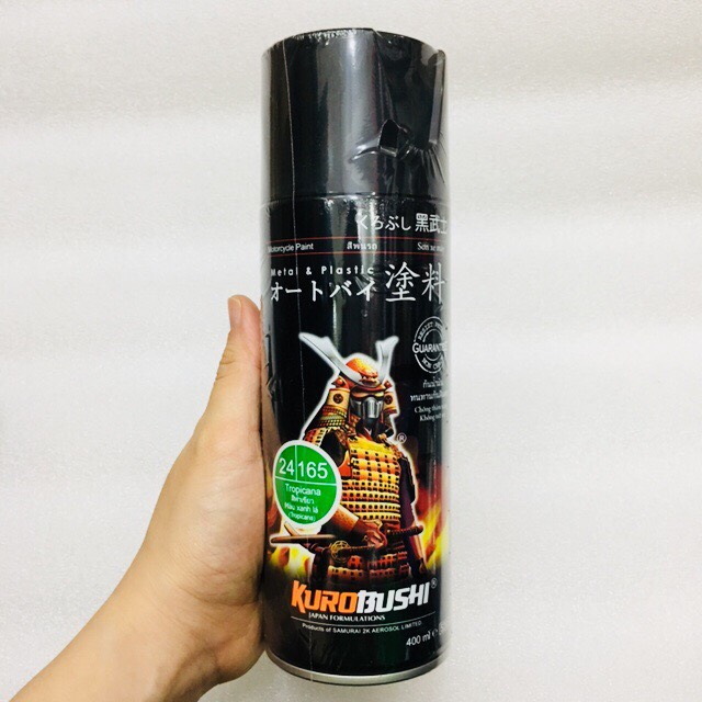 Sơn Xịt Samurai - 24/165 MÀU XANH LÁ ( TROPICANA) 400ML