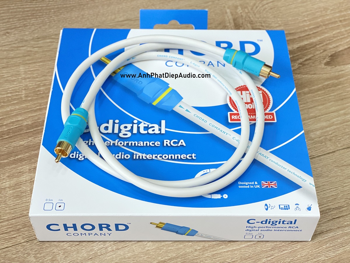 Dây tín hiệu coxial CHORD C-digital digital audio interconnect 1M