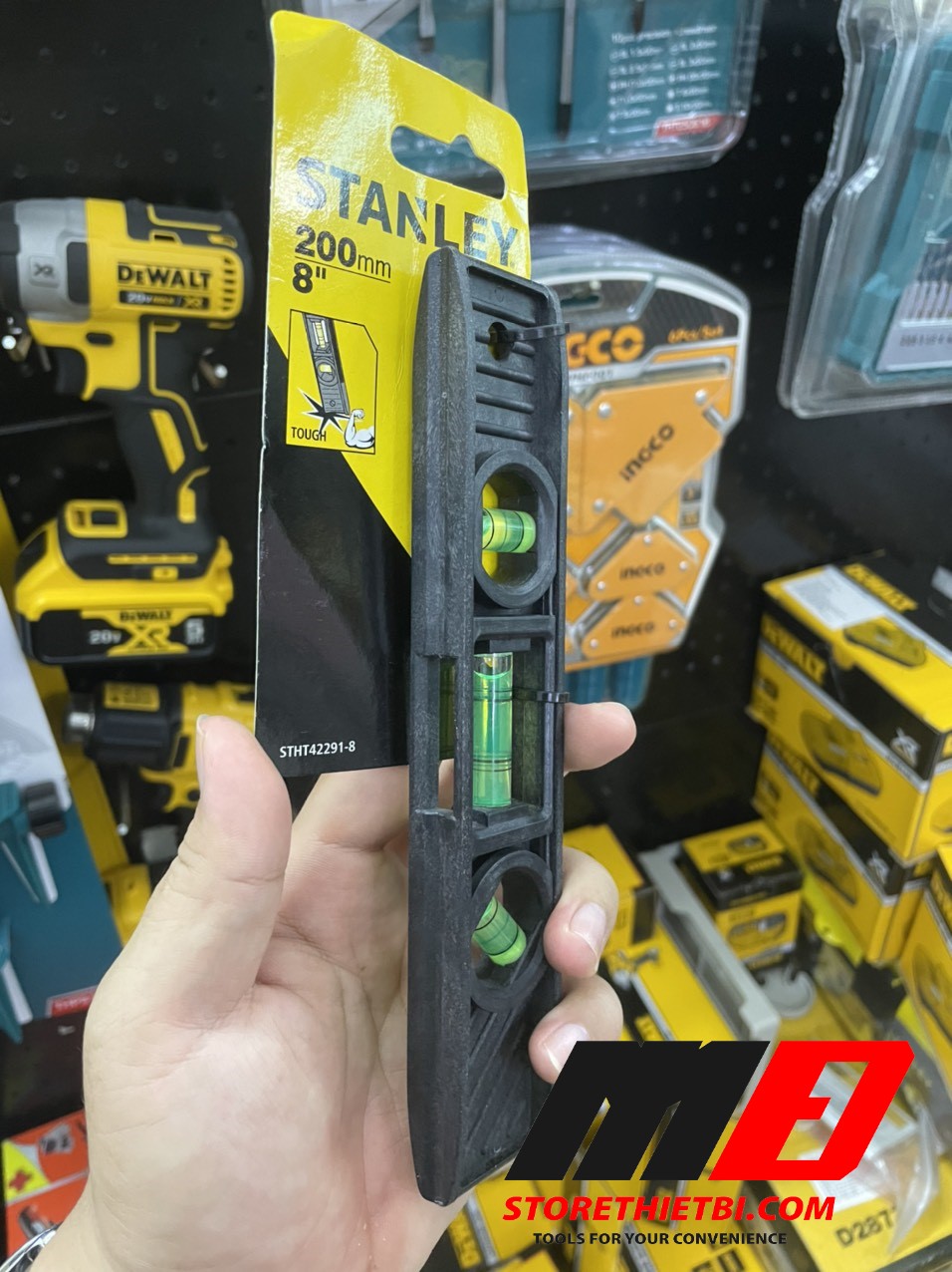 [HCM]Thước thủy từ tính 8" Stanley STHT42291-8