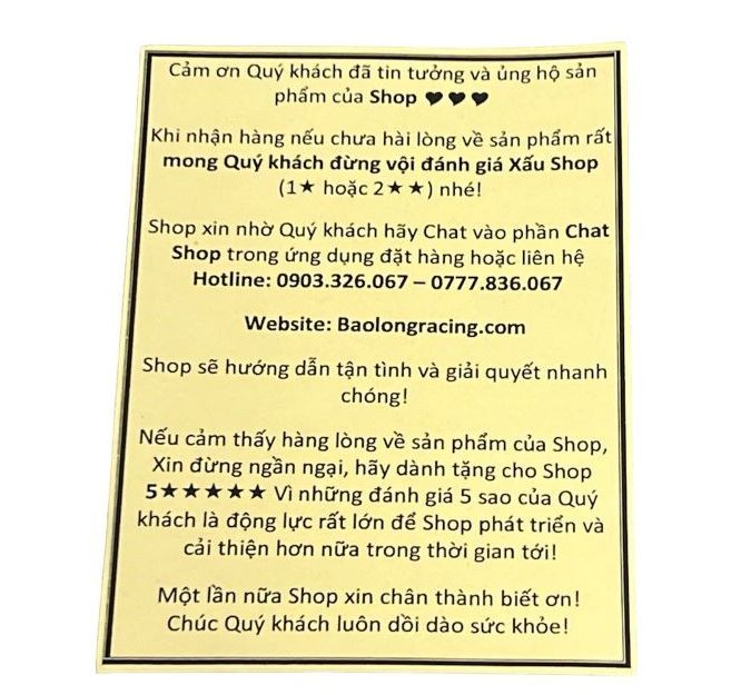 Tem thư cảm ơn khách hàng