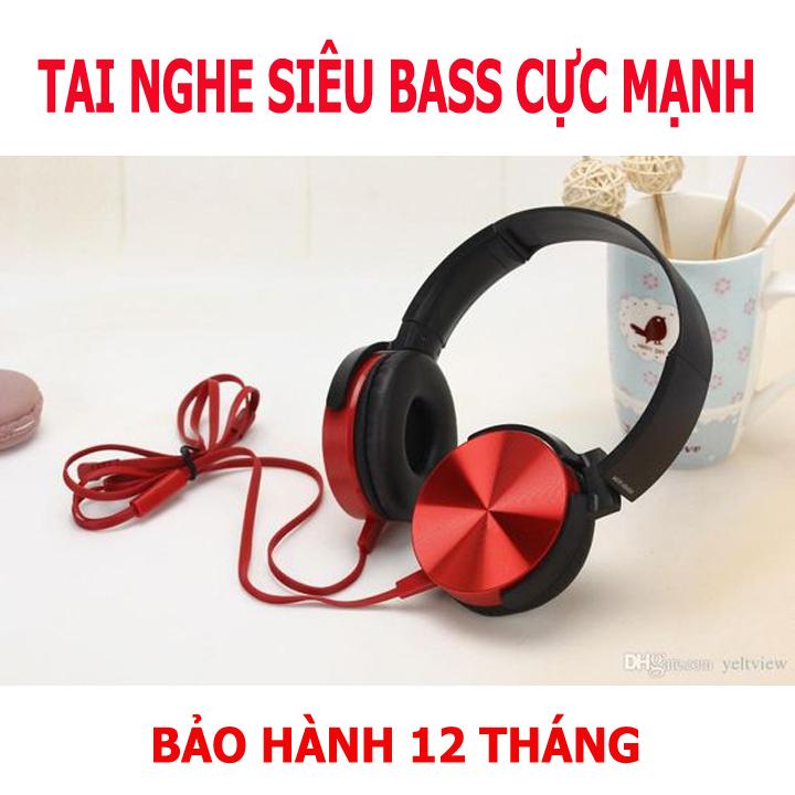 TAI NGHE HEADPHONE SN EXTRA BASS MDR XB450AP - ÂM THANH CỰC HAY chất lượng tuyệt đỉnh chống ồn cực tốt lèm mic đàm thoại siêu thích