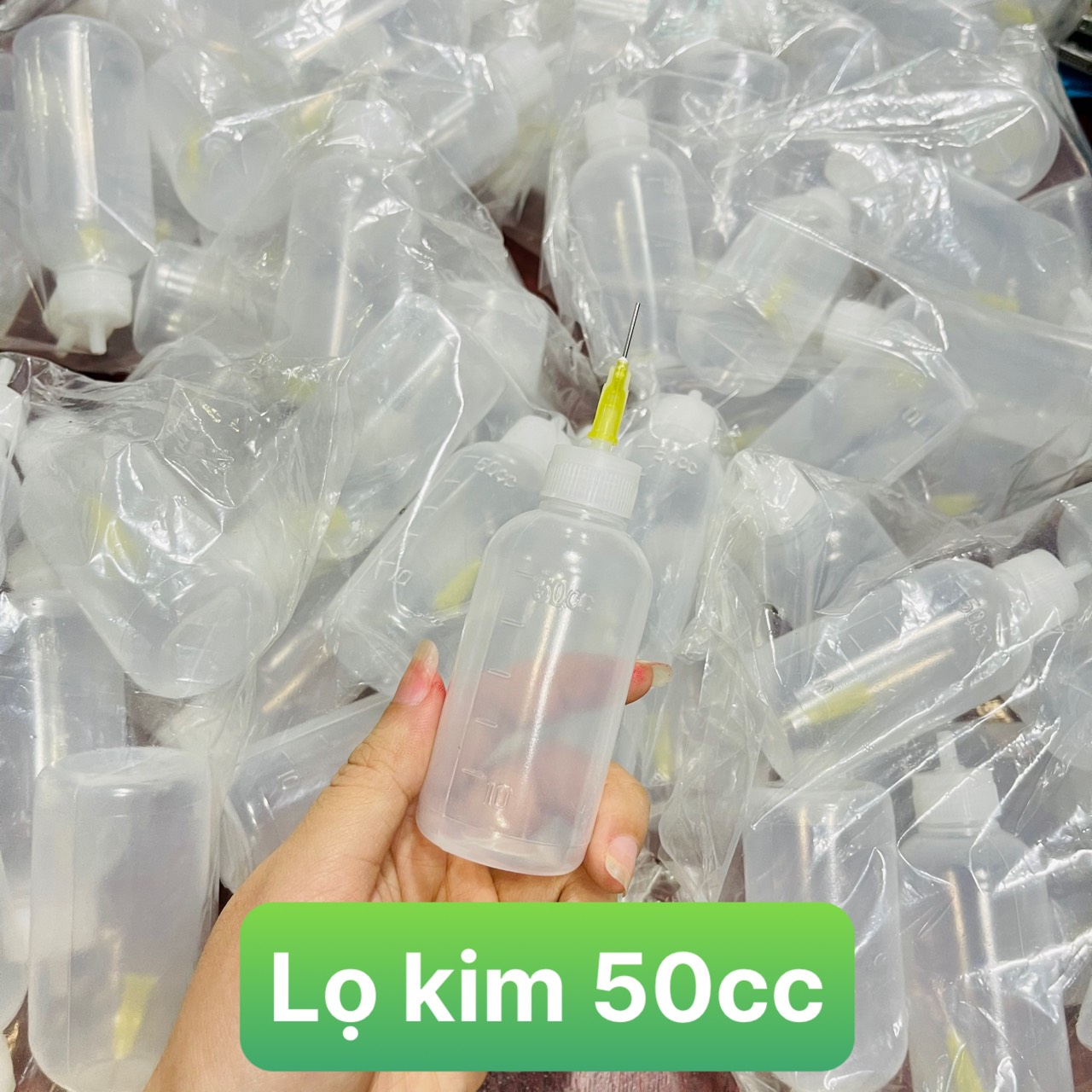 Lọ đựng dung dịch đầu kim 50cc đựng xăng, cồn