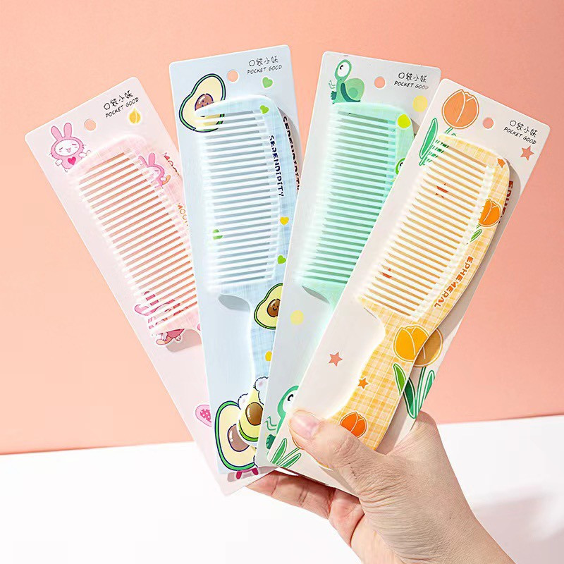 Lược chải tóc họa tiết hình thú dễ thương- trái cây