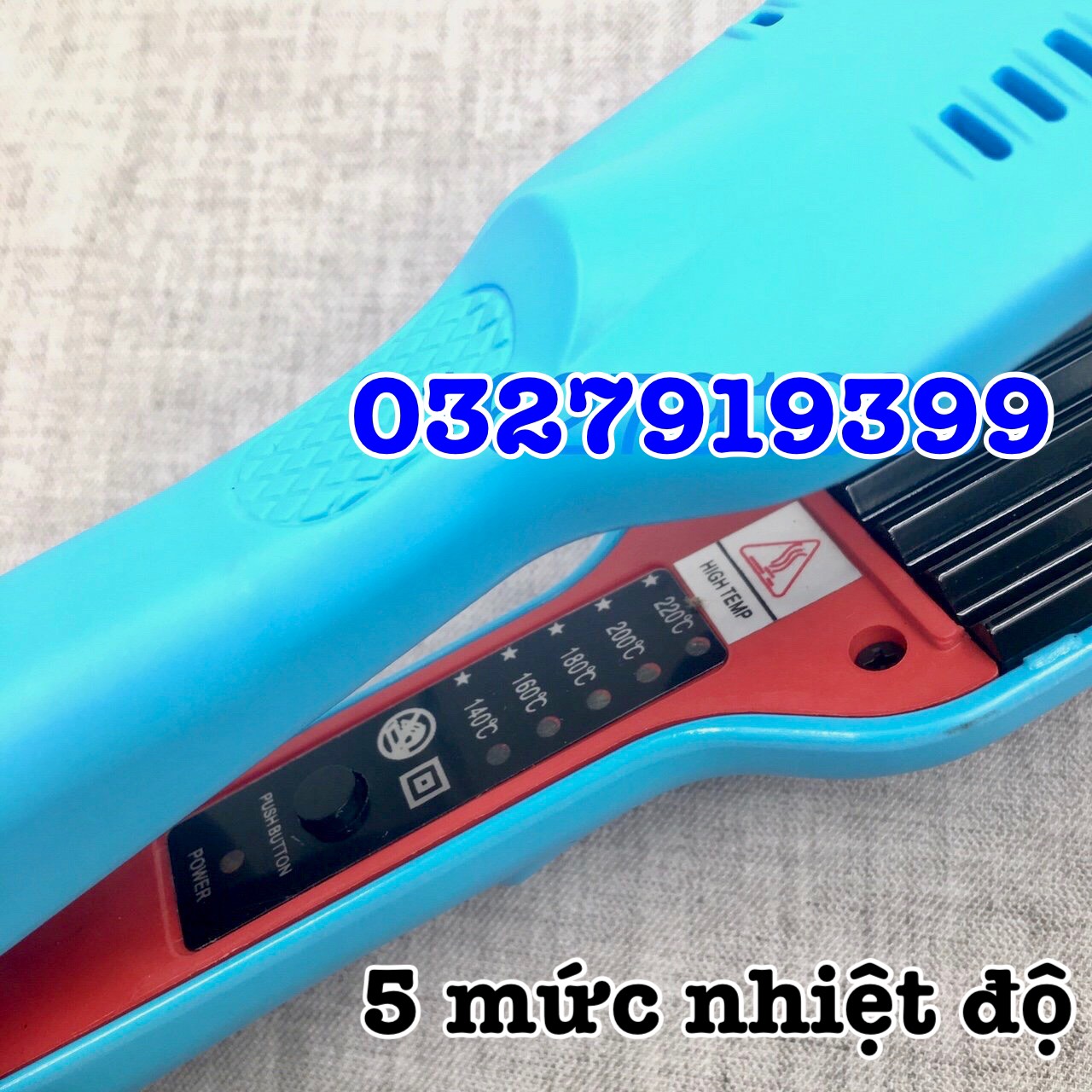 Máy Bấm Tóc Dập Xù Cao Cấp 6618 Chức Năng Duỗi Phồng Uốn Xoăn Nhanh Hiệu Quả Bề Mặt Ceremic Chống Dính An Toàn Tiết Kiệm Thời Gian Và Điện Máu Đen 26.5cm Gọn Nhẹ Dễ Thao Tác