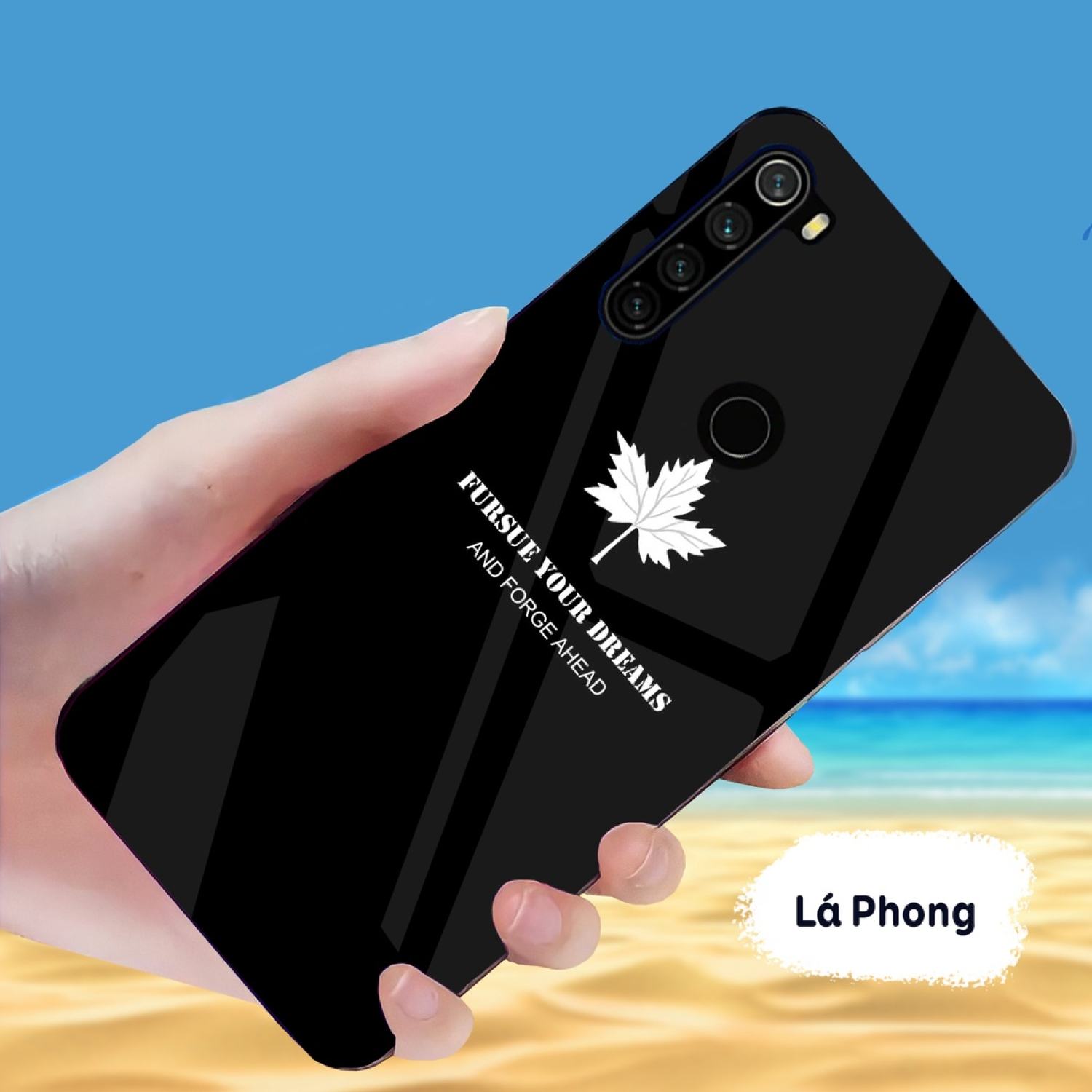 Ốp xiaomi redmi note 8, note 8 pro mặt kính cường lực sáng bóng, cao cấp