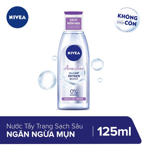[HCM]Nước tẩy trang Nivea Acne Care Make up clear Micellar water 125ml
