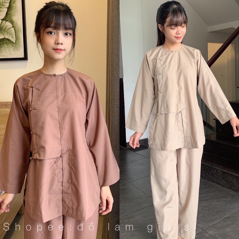 Đồ lam đi chùa vạt hò nút bấm giá rẻ vô địch