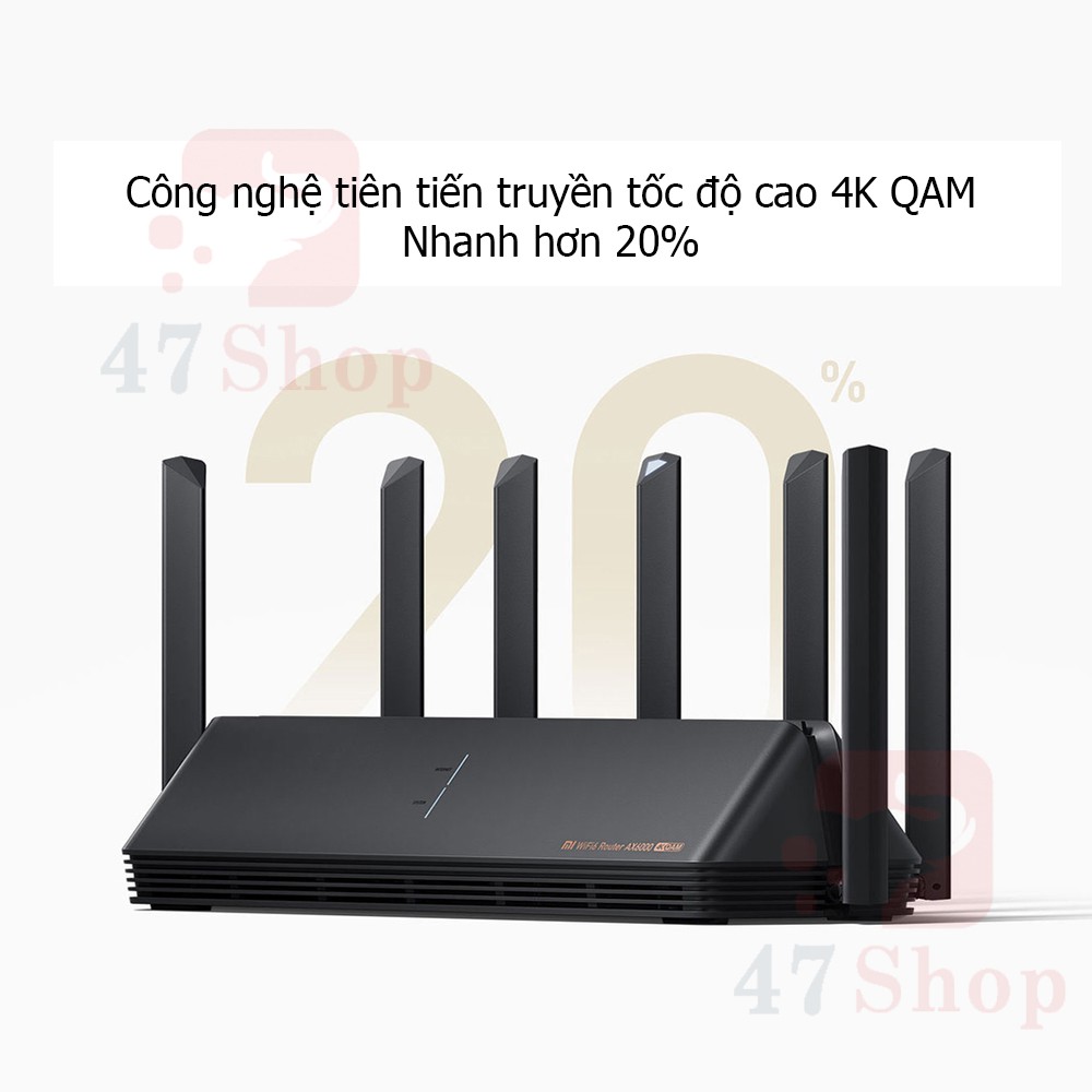 Bộ phát wifi Router Xiaomi AX6000 Wifi 6E