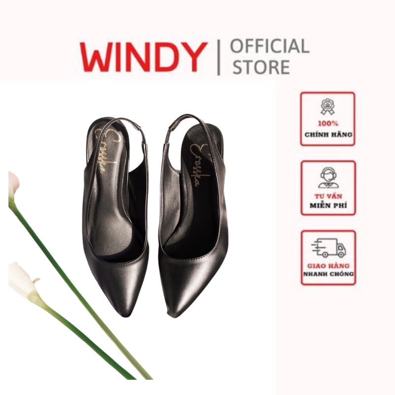 Giày sandal bít mũi nhọn da mờ 5P WINDY CG-0591
