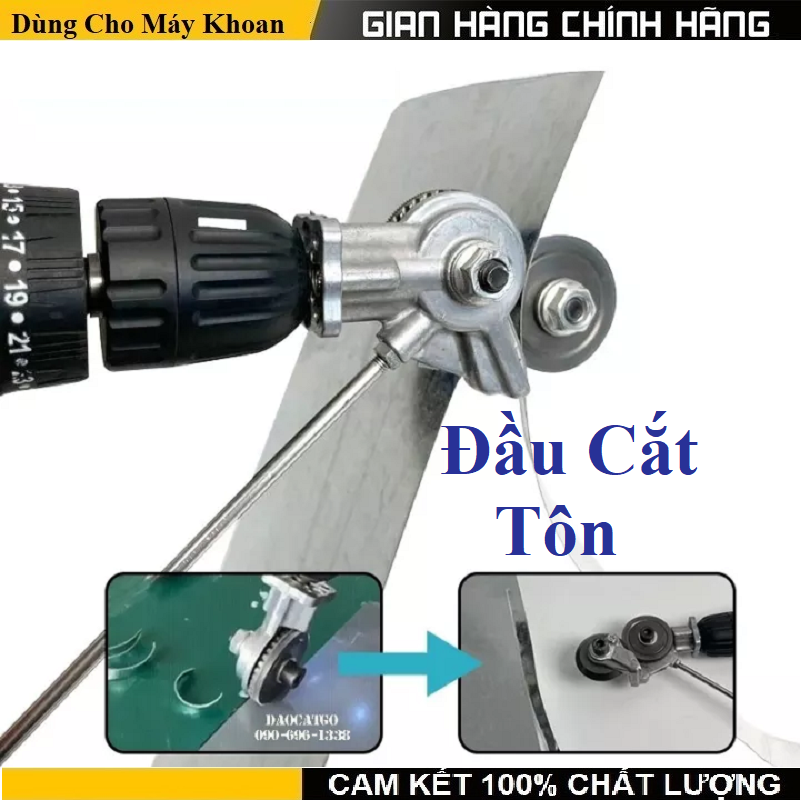 Đầu chuyển đổi máy khoan thành máy cưa lọng, cắt mài, khoan búa, cưa gỗ, cắt bàn, máy mài góc