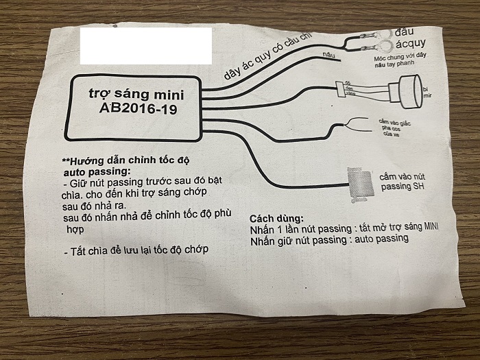 [LEDT2 ISOP] Mạch đèn cho Bi - LED Trợ sáng Mini 2 chế độ