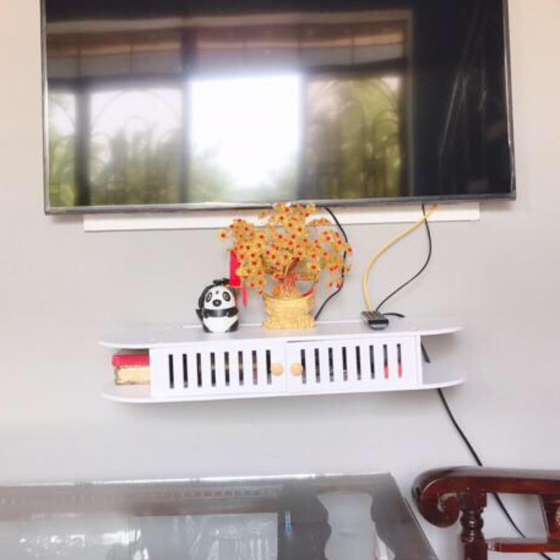 Kệ tivi treo tường 2 cánh (80x26x12cm) - HOME DECOR
