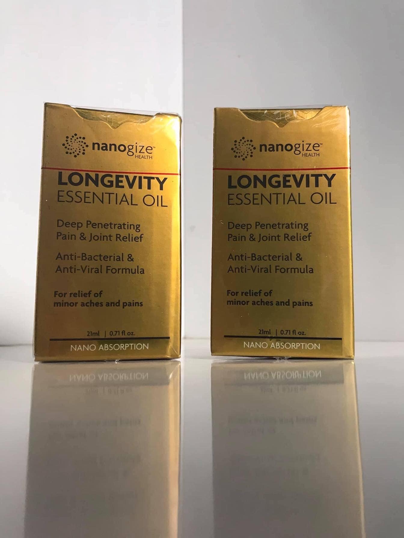 Dầu vàng Longevity essential oil (nanogize) - 1 CHAI - hàng Mỹ