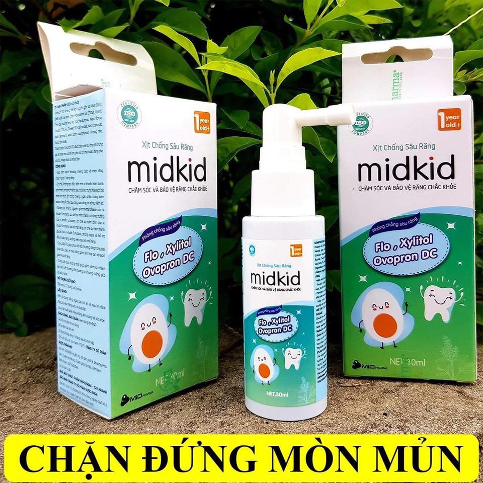 Midkid - xịt chống sâu răng cho bé