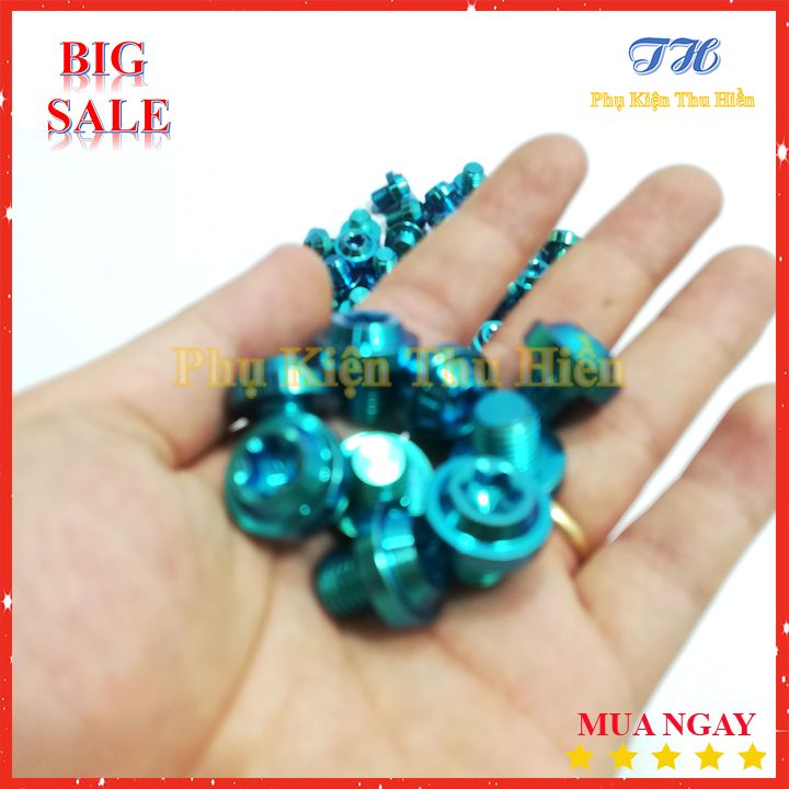 [HCM]Ốc GR5 10li10 Đầu Dù Gắn Chân Gương Xe Máy (Giá 1 con)