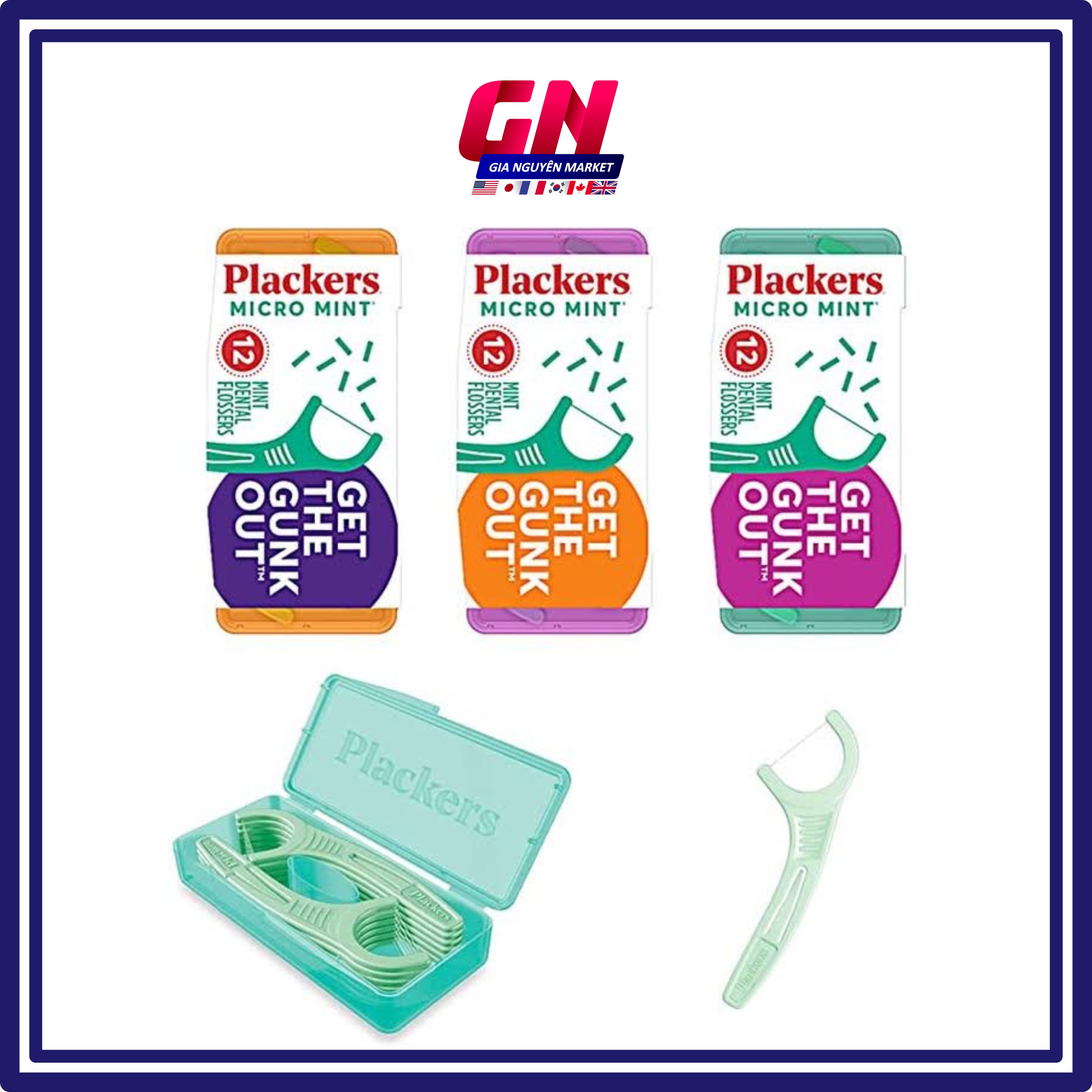 Cung chỉ nha khoa Plackers Micro Mint