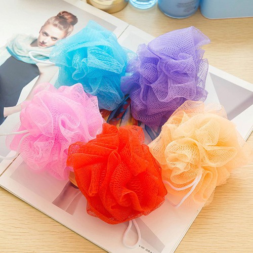 Bông tắm tạo bọt dạng lưới siêu mềm 2 lớp ROSE
