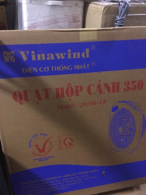 Quạt hộp vinawind cánh 350( tự ngắt khi đổ)