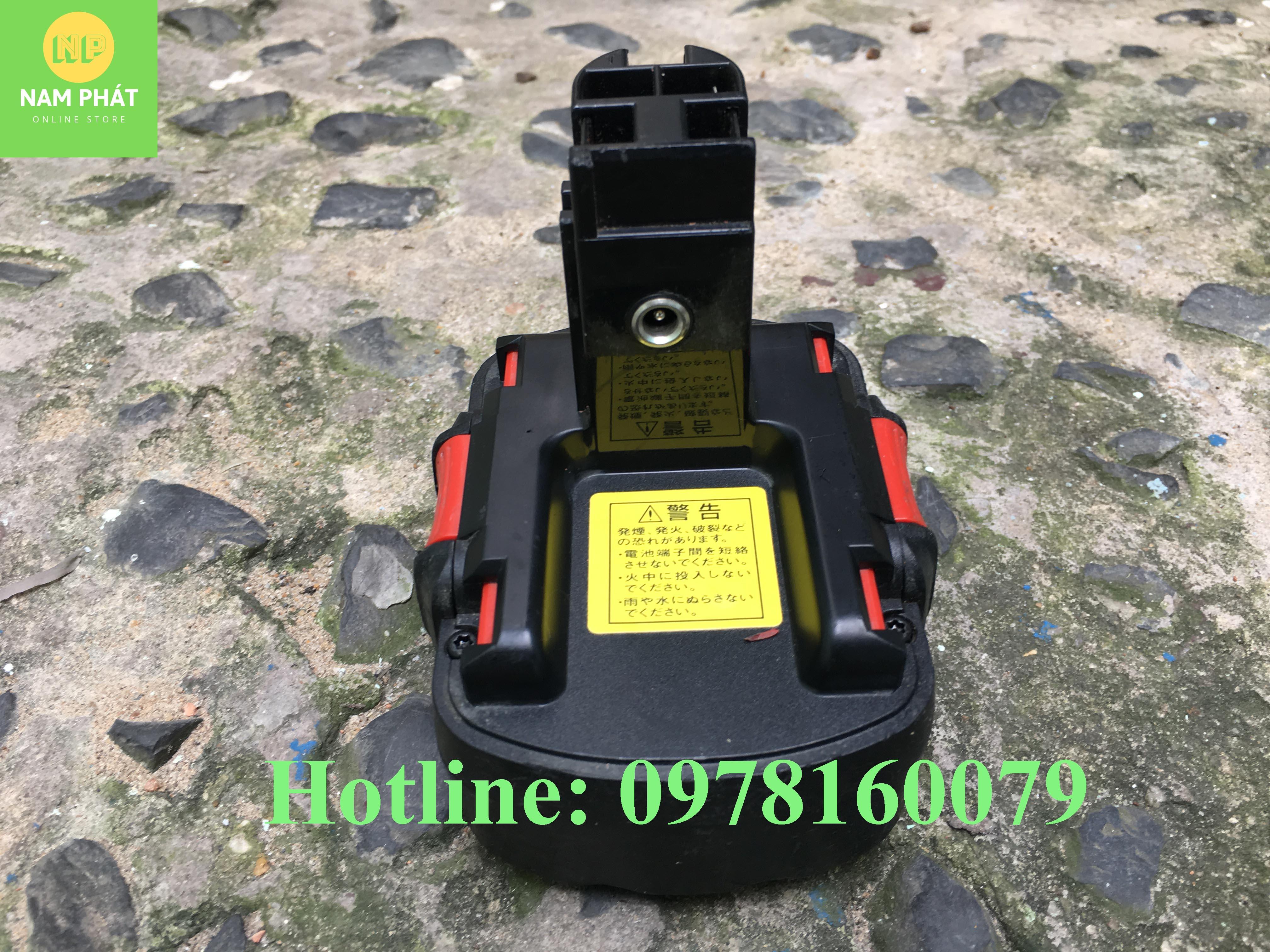 Pin máy khoan boschh. 14,4v làm từ pin li-on 18650 8 cell pin