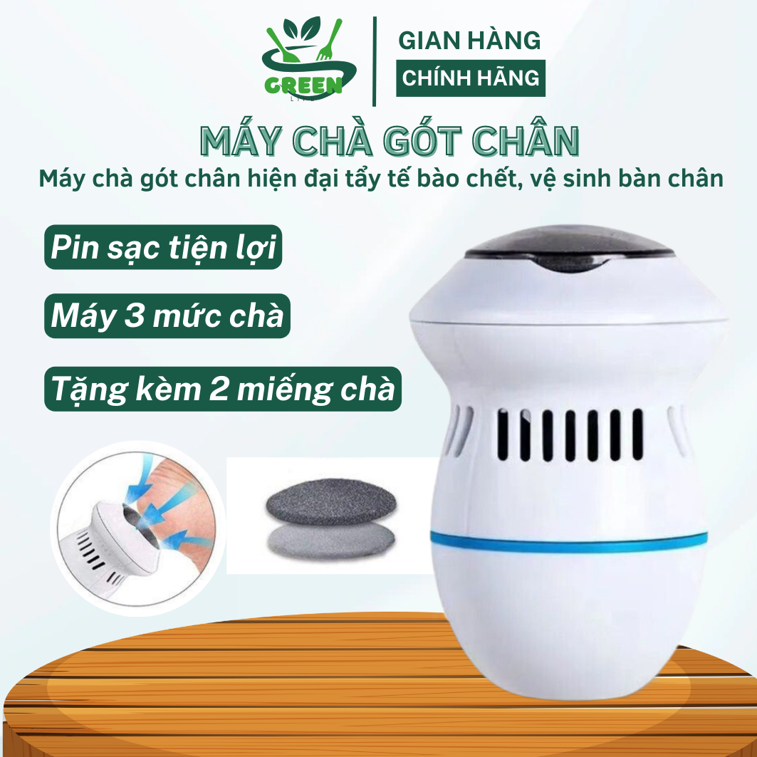 Máy chà gót chân tại nhà, máy tẩy tế bào chết mài gót chân chuyên dụng cho tiệm nail sử dụng sạc pin, bảo hành 12 tháng