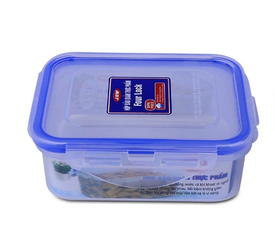 Hộp bảo quản thực phẩm có 4 khóa 300ml - Nhựa Song Long