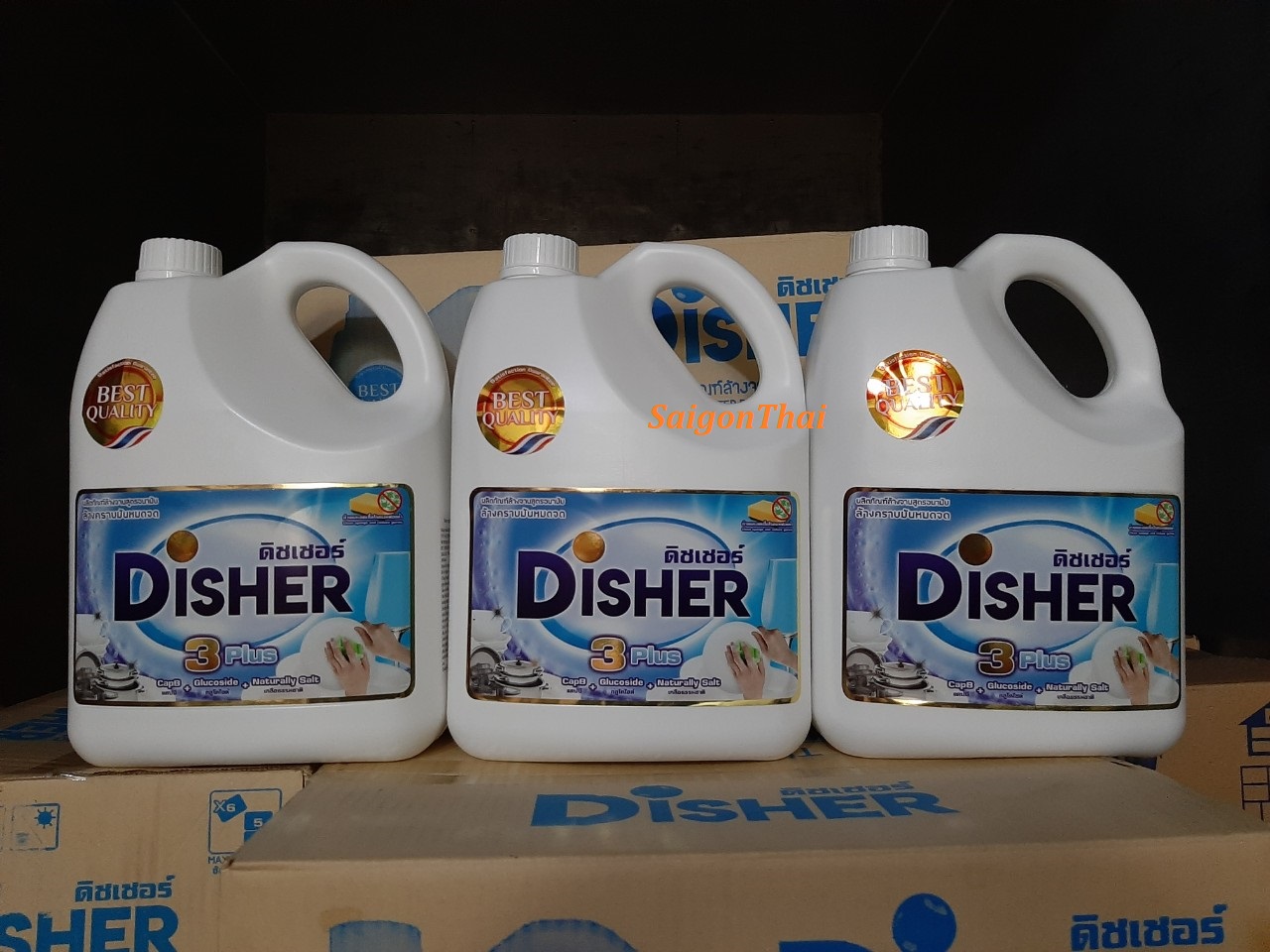 [HCM](SGT) Nước rửa chén Disher không mùi nhập khẩu Thái Lan 3.6 lít