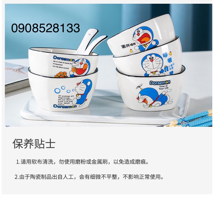 Chén sứ có hình DORAEMON dễ thương sang trọng