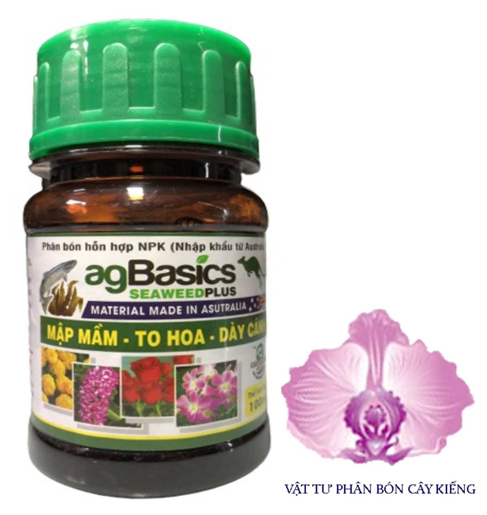 Phân Bón Hỗn Hợp NPK AgBasics Seaweedplus (Nhập khẩu từ Australia) - #042A# 100ml