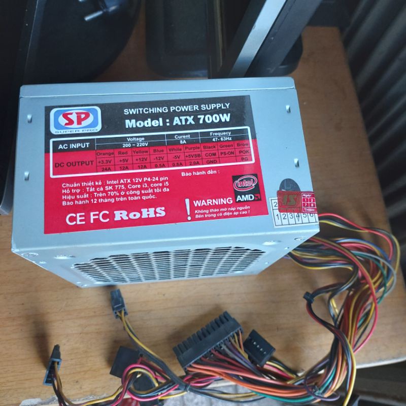 Nguồn SP 700W cũ hoạt động tốt (Bảo hành 7 tháng)