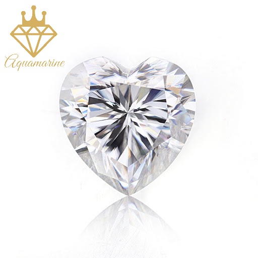 (Size 6.5 ly) Kim cương nhân tạo Moissanite giác cắt Heart